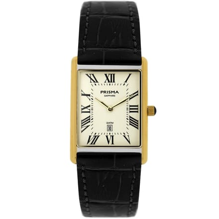 Prisma - heren horloge - P.2371 Baron Bicolor leder zwart