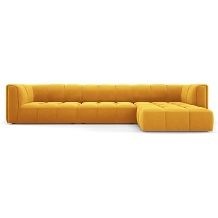 Hoekbank Francesca velvet rechts 5-zits | Milo Casa