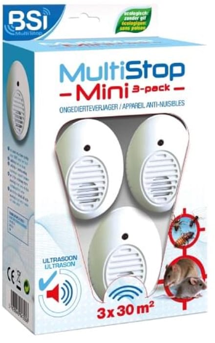 BSI MultiStop Mini 30 m² 3-pack - Effectieve Rattenverjager