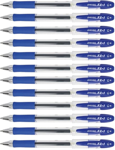 Penac FX-1 - Gel pen - 0.7mm - Blauwe inkt - 12 Pack