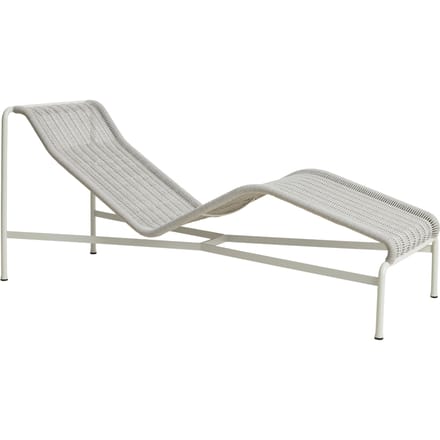 HAY Palissade Cord Chaise Longue - sky grey