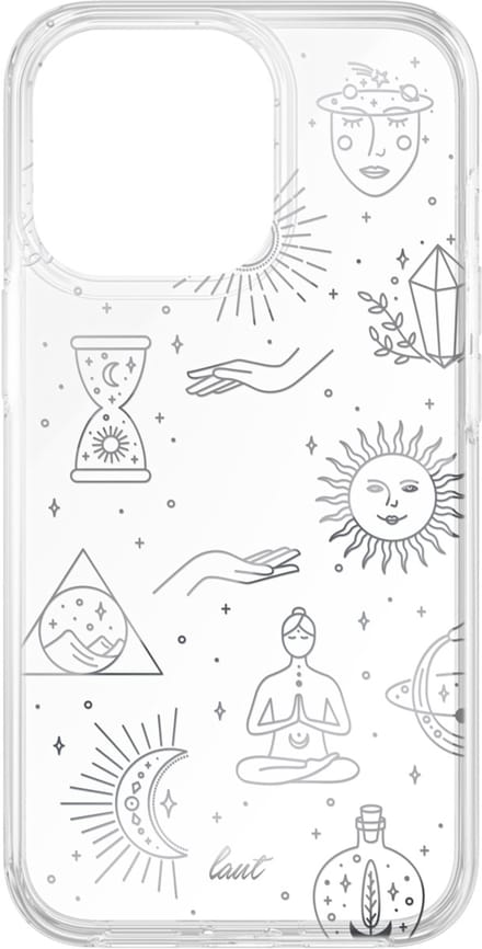 Laut Namaste TPU yogafiguren hoesje voor iPhone 13 Pro Max - transparant