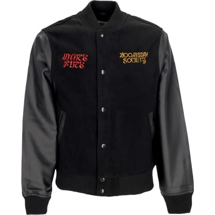 Meer Fire Varsity Jacket Heren Collegejack Zwart