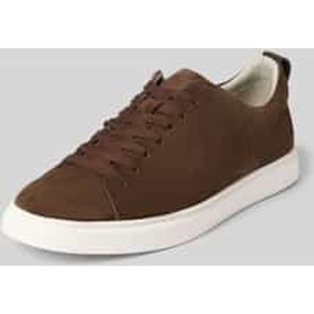 Sneakers van echt leer in velourslook model 'Uwin'