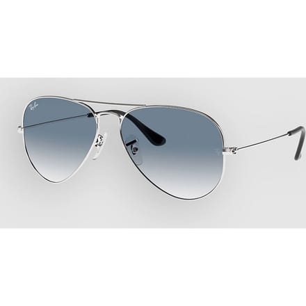 Lunettes de soleil Ray-Ban Full Aviator Monture Ronde Métal Unisexe 0RB3025 Couleur Dégradée 58 white
