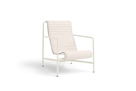 HAY Palissade Soft Gewatteerd kussen voor Lounge Chair High - cream white