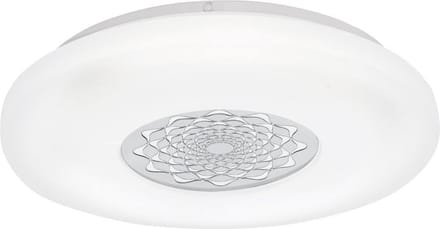 EGLO Capasso 1 - Wand/Plafondlamp - 1 Lichts - Ø340mm. - Wit, Chroom