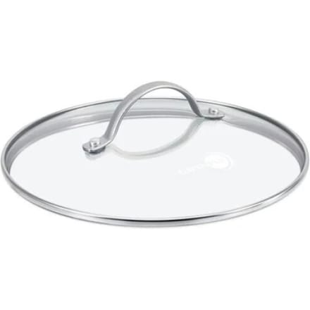 GreenPan universele glazen deksel 28cm - transparant - verhard glas - RVS