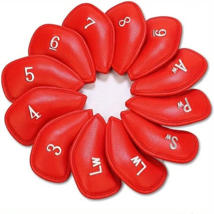 Nivard Golfclub Headcover - Covers - Beschermers - Golfset - Rood - 12 Stuks