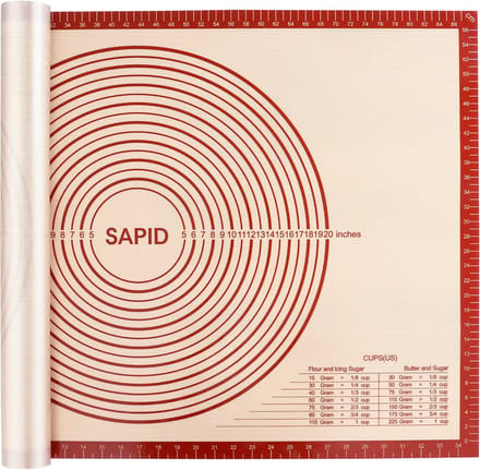 Bakmat Siliconen - Kneedmat Deeg - Taarten Bakken - Extra Dik Antislip - 60 x 91 cm - Rood