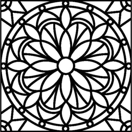 Mandala sjabloon 30x30 cm - Artemio
