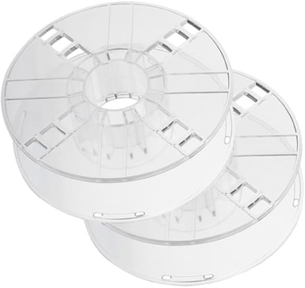 Verlengsnoer Hasps - Kabeloprollers - Snoeren Opbergen - Lichtgewicht Ontwerp - 20x20x6.5cm - Transparant