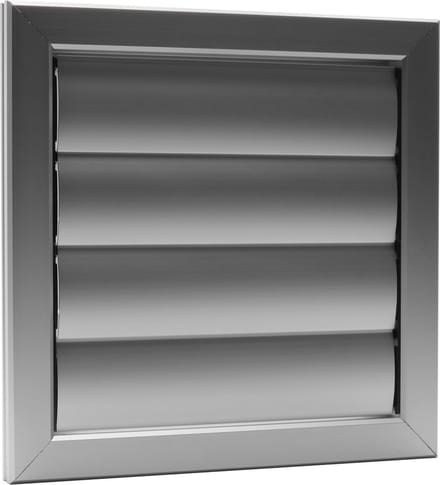 ALU lamellenrooster 255x255mm F1 aluminium