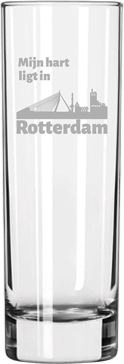 Gegraveerde longdrinkglas 22cl Rotterdam