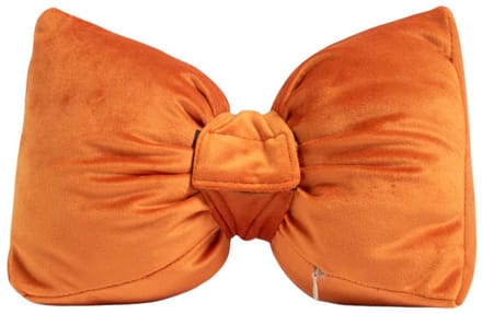 Strik Deurstopper fluweel oranje 16cm