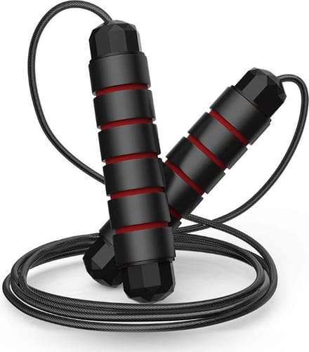Finnacle - Springtouw - Rood - Fitness - Exercise - Sportaccessoire - Verstelbaar - Universeel