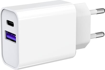 DutchOne USB C Adapter 20W - USB C Oplader - Adapter USB C - Oplader USB C - USB C Lader - USB Stekker - Snellader USB C - USB A Adapter - USBC lader