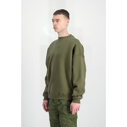 Alpha Industries Crewneck Uv Sage-green Größe: S | Pullover Outlet | Herren | Grün