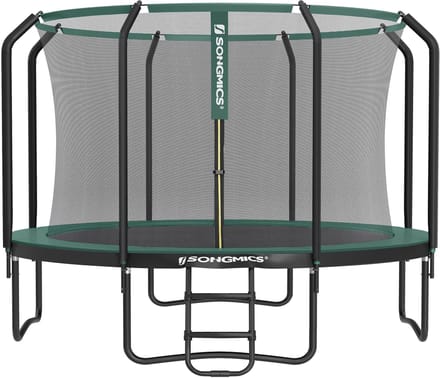 SONGMICS - Trampoline - Voor Kinderen - Veiligheidsnet - Stabiel Stalen Frame - Inclusief Ladder