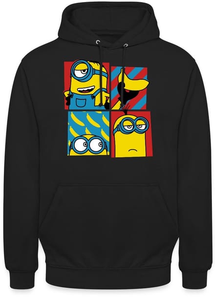 Minion Stuart Bob Kevin Humor Hoodie Unisex