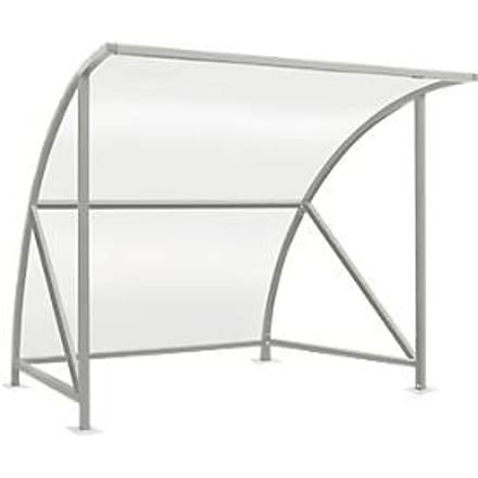 Overkappingssysteem model Bamberg, transparant, B 2040 mm, gegalvaniseerd