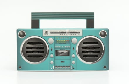 GPO BRONXAQUA - Draagbare bluetooth speaker Bronx, jaren '80, aqua