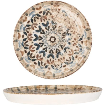 Rinart Dessertbord - Aztec - Porselein - 17 cm - set van 6
