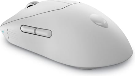 Dell Alienware Pro Wireless Gaming Mouse - mouse - USB 2.4 GHz - lunar light - Muis - Optisch - 6 knoppen - Wit