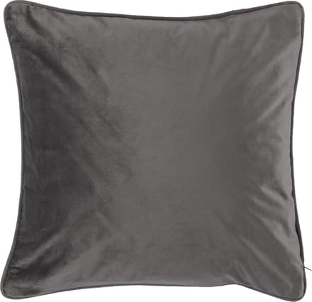 TISECO HOME STUDIO - Kussen (gevuld) Fluweel - Vierkant - 60x60 cm - Donkergrijs