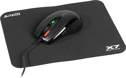 A4Tech XGame X-7120 - Gaming Muis - 2000 DPI - 7 Programmeerbare Knoppen - Inclusief Muismat