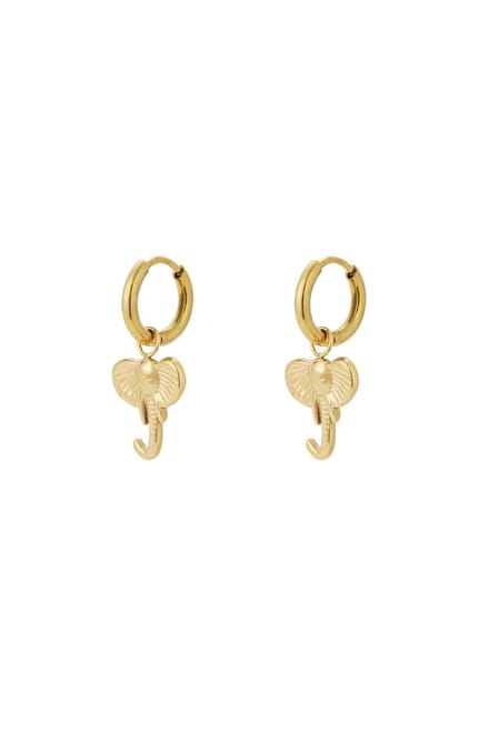 oorbellen elephant Gold