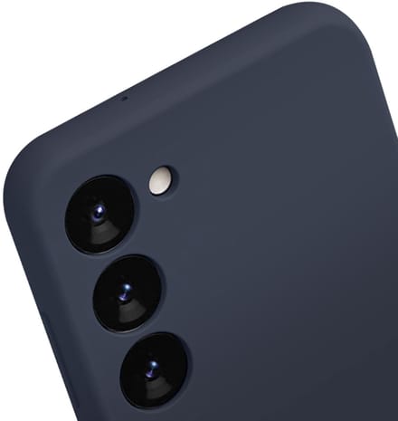 Jaym, Hoesje geschikt voor Samsung Galaxy A54 5G - Siliconen met Microvezel, Blauw
