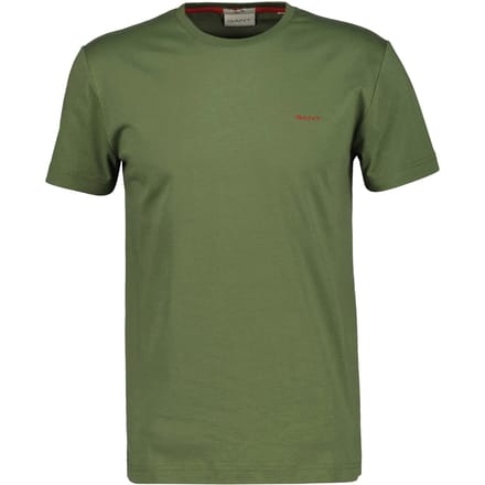 Gant Contrast Logo SS Shirt Heren - Maat M