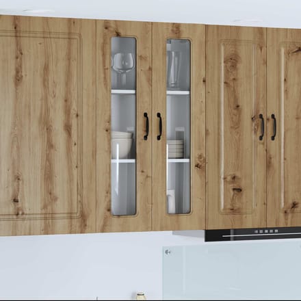 vidaXL - Vaatwasserpaneel - Kalmar - Artisan - Eiken - 60 - x - 31 - x - 100 - cm