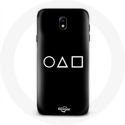 Coque - Samsung - Galaxy J3 2017 - Souple - Protection - Noir - Squid Game noir