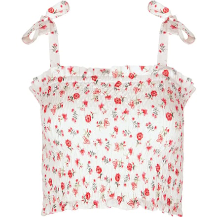 Korte gerimpelde tanktop voor dames Lisca Java