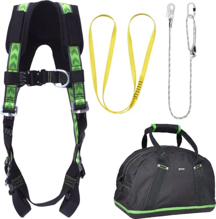 Kratos complete set valbeveiliging standaard-plus - Werkpositielijn 2m - Ankerstrop - Maat S-L