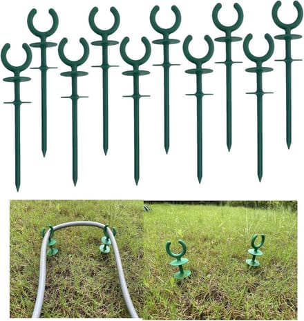 Tuinslang Gids - Hulpmiddel Slang - Bescherm Planten - Hoge Taaiheid - 20 Stuks - Groen