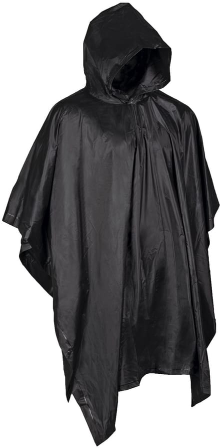 Mil-tec Poncho, zwart, 203 x 127 cm, 0,15 mm