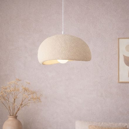 Milton & Oldbrook Japandi Hanglamp Ø 40 cm Tuzla Beige Steenlook