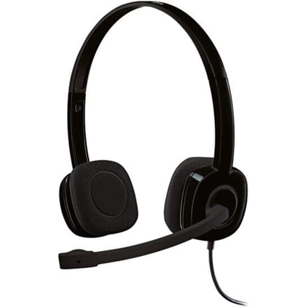 Logitech H151 On Ear headset Kabel Stereo Zwart Ruisonderdrukking (microfoon), Noise Cancelling Volumeregeling, Microfoon uitschakelbaar (mute)