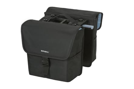 Basil GO Dubbele fietstas MIK - Zwart - 16 Liter