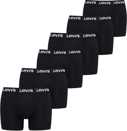 Broek & boxershort met elastische label in band in set van 6 model 'LOGO BOXER'
