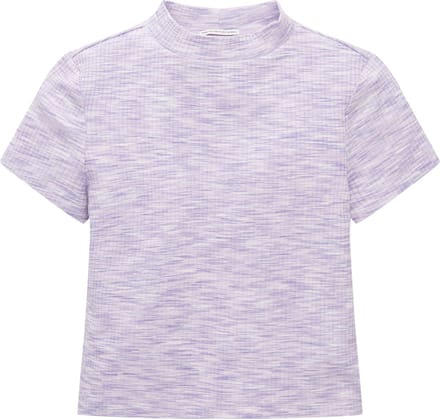 TOM TAILOR cropped rib t-shirt Meisjes T-shirt - Maat 128