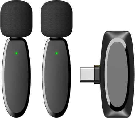 Draadloze lavaliermicrofoon / clip-on microfoon voor opname, TikTok, Live Stream