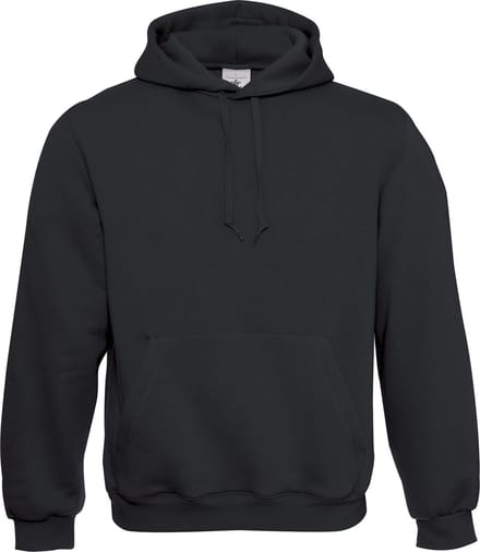 Hooded Sweatshirt B&C Collectie maat M Zwart