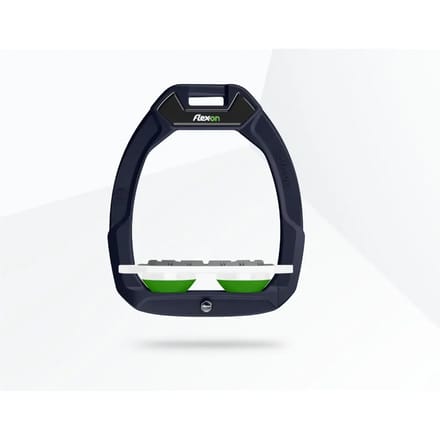 Veiligheidsstijgbeugels Plat Grip Groen/Wit/Groen Flex-On Safe-On