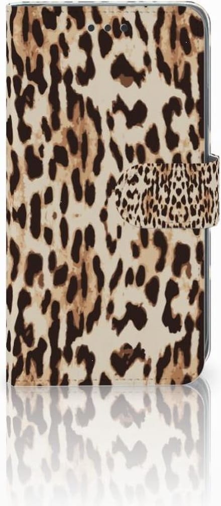Apple iPhone Xr Telefoonhoesje met Pasjes Leopard