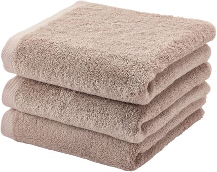 Aquanova handdoek London - 55x100 cm - Set van 3 - Nougat