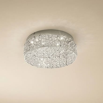 Lucande Schitterende LED plafondlamp Felias, ronde vorm